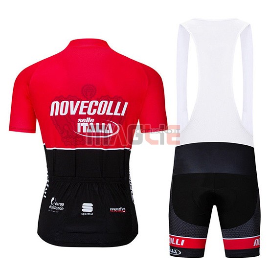 Maglia Nove Colli Manica Corta 2019 Rosso Nero